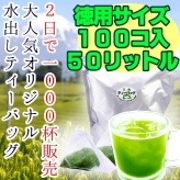 徳用サイズ ゴクゴク飲みたい水出し煎茶 専門店の冷茶ティーバッグ 5g×100個入