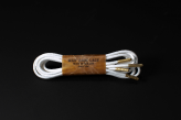 120cm WAX' SHOE LACE -ROUND-/WHITE