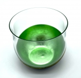 【ギフト・贈答に！】うるしの冷酒グラス　極薄丸形　緑