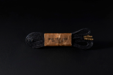 150cm WAX' SHOE LACE  -FLAT-/ BLACK