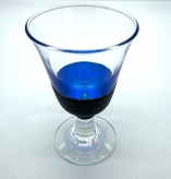 【ギフト・贈答に！】うるしの冷酒グラス　長形　青