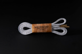 150cm WAX' SHOE LACE  -FLAT-/ LIGHT GRAY