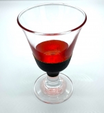 【ギフト・贈答に！】うるしの冷酒グラス　長形　赤