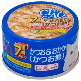 〈ＣＩＡＯ 年齢別 子猫／シニア〉７歳からのかつお＆おかか（かつお節） 48缶
