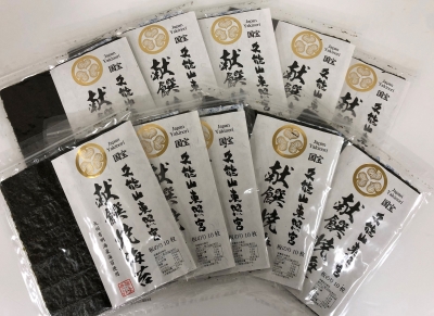 久能山東照宮献饌焼海苔　10帖箱入り